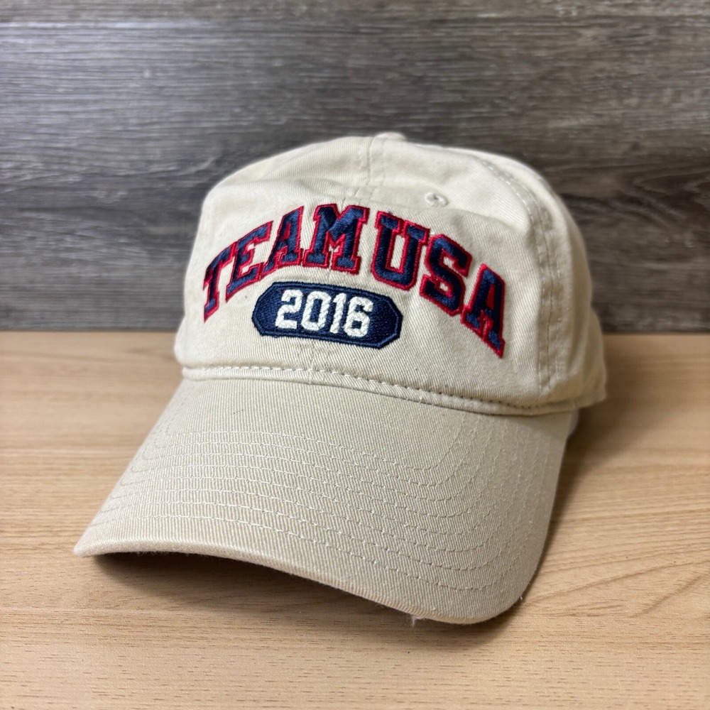 Olympics Hat Cap Strap Back Brown Rio 2016 Team USA Apparel